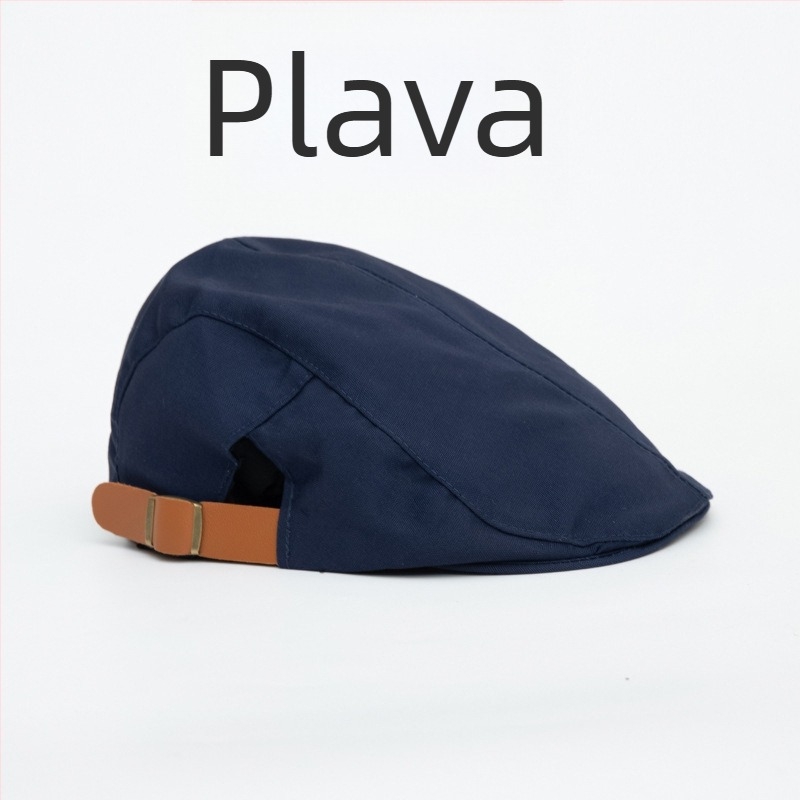 Šešir kuhara | Platno | Monokromatski uzorak | Kupolasta kruna | Ručno izrađeno