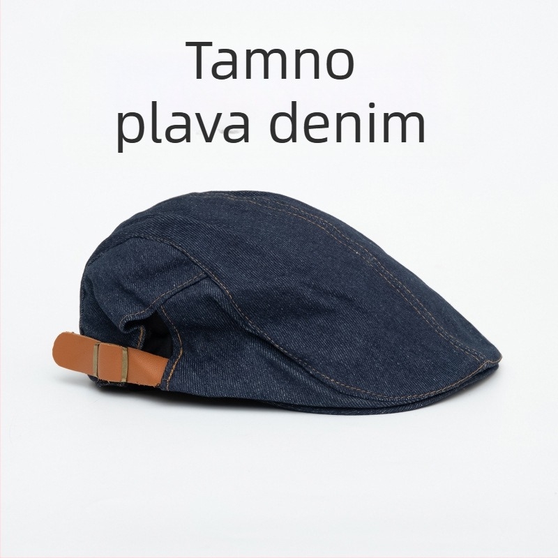 Šešir kuhara | Platno | Monokromatski uzorak | Kupolasta kruna | Ručno izrađeno