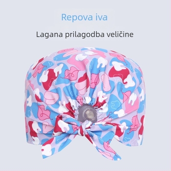 Pamučna operativna kapa, unisex, karikatura print, mogućnost ispisa logotipa, casual stil.