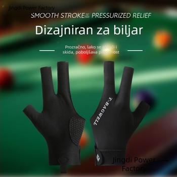 Rukavice za billiard, bez prstiju, prozračne, otporne na habanje, protuklizne, za muškarce