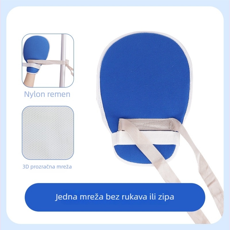 Rukavice za ograničavanje pokreta za ležeće starije osobe s demencijom — protiv ogrebotina, prozračne pamukaste, model 125, za ruke, infracrveno grijanje