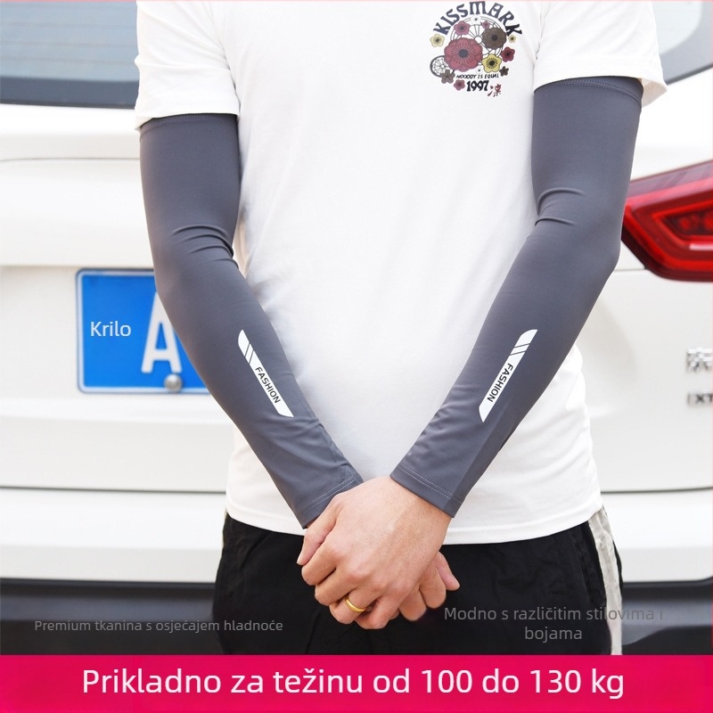 Rukavi za zaštitu od sunca od Ice Silk, slobodan kroj, najlonsko vlakno >96%, za vanjsku upotrebu (ribolov, vožnja)