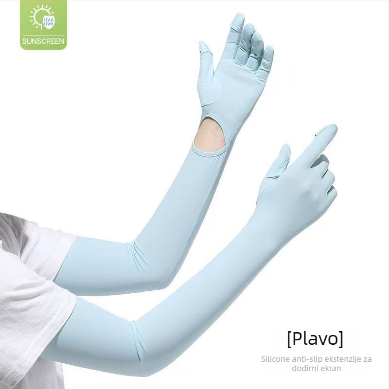 Rukavice rukavi Ice Silk najlona s integriranim rukavicama, UV zaštita, prozračni, dugi rukavi za vanjsku upotrebu, tkanina Nylon 81–95%