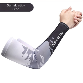 Unisex nadlaktne rukavice od ice silk s UV zaštitom – otisnute ljetne navlake za vožnju i biciklizam