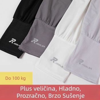 Muške rukave za podlakticu - UV zaštita, ljetna tanka tkanina Ice Silk (Milk Silk) i poliester, udoban kroj, proljeće 2023