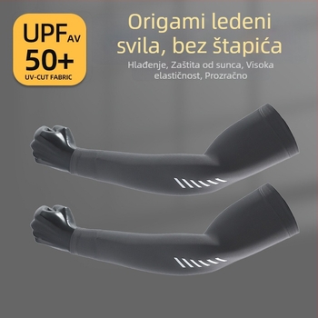Muški rukav za nadlakticu od ice silk za ljeto, UV zaštita, modal vlakno s elastanom, pogodan za vanjske aktivnosti poput vožnje i ribolova