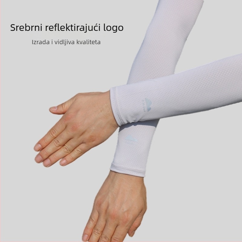 Muške mrežaste rukave za zaštitu od sunca, dišeći poliester, UV zaštita, za outdoor aktivnosti (biciklizam i ribolov)