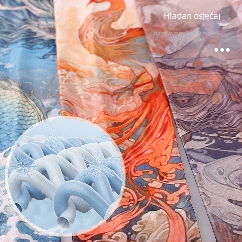 Tattoo dizajn cvijeća na rukavima za biciklizam – Ice Silk tkanina, UV zaštita, poliester s do 10% elastana