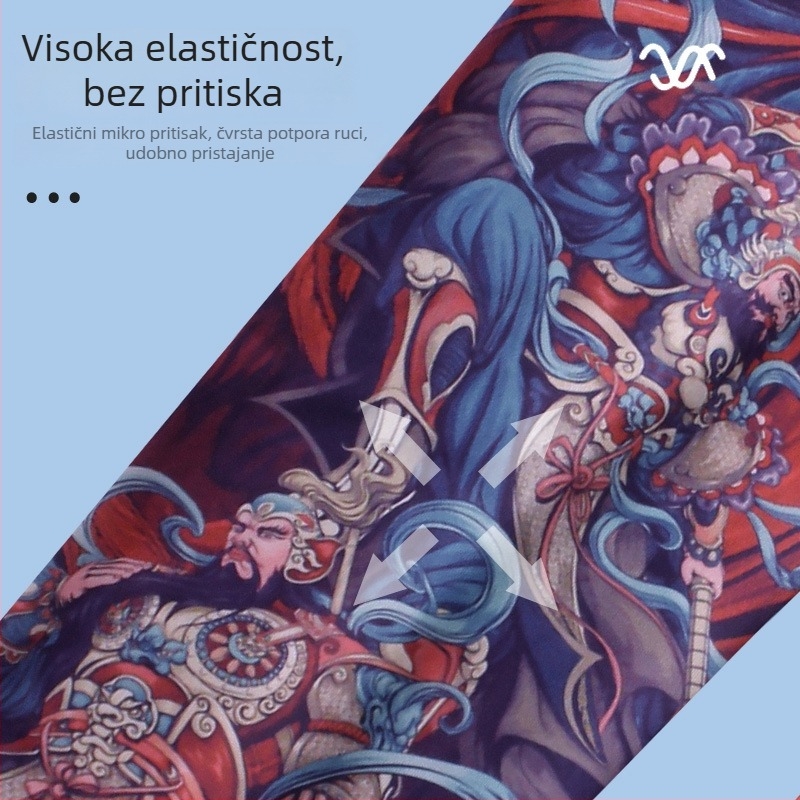 Tattoo dizajn cvijeća na rukavima za biciklizam – Ice Silk tkanina, UV zaštita, poliester s do 10% elastana