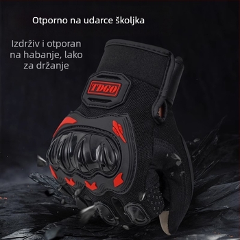 TDGO Biciklističke rukavice, podijeljeni prsti, srednja debljina, poliester, unisex za odrasle