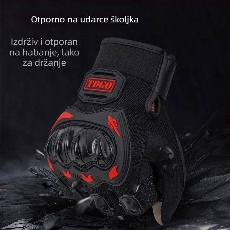TDGO Biciklističke rukavice, podijeljeni prsti, srednja debljina, poliester, unisex za odrasle