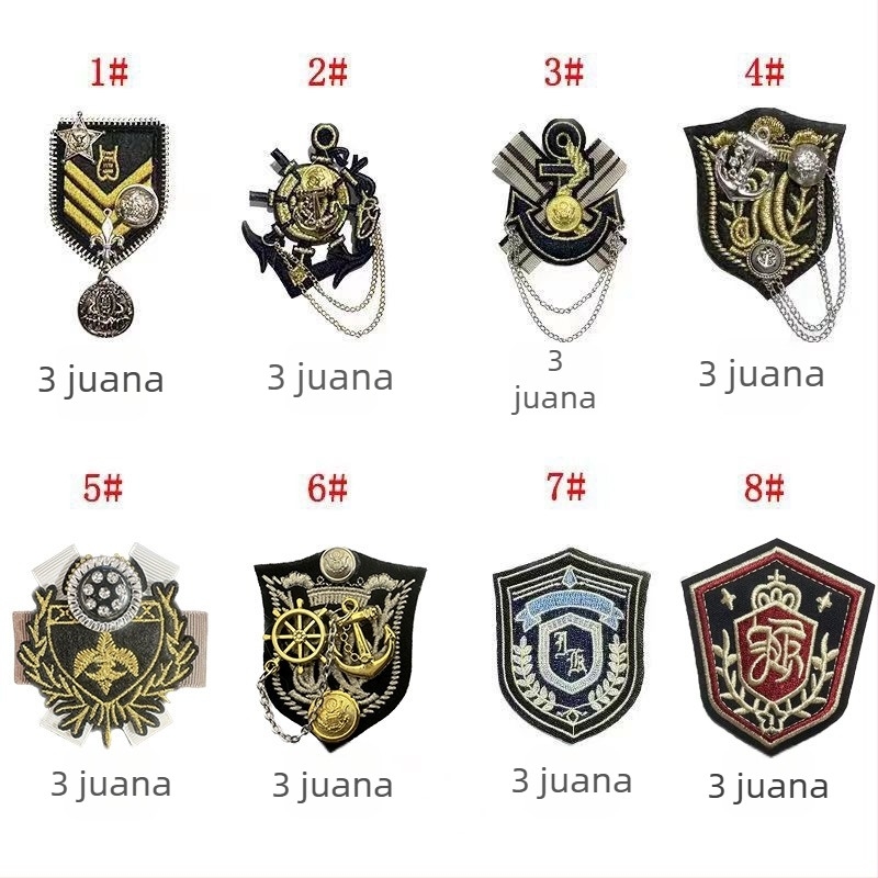 Broš-znak za uniformu – unisex stil, Princess serija, materijal plastika/smola, ugrađeni ornament, ručna izrada, mogućnost prilagodbe