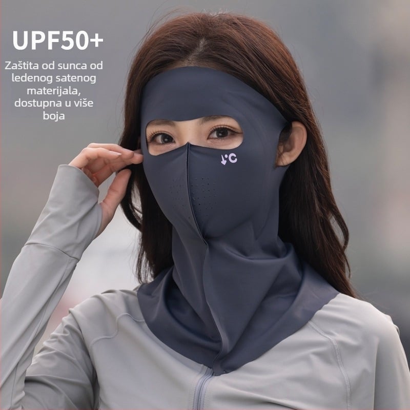 Maska za cijelo lice s UV zaštitom za vožnju biciklom — bez šavova, zaštita vrata, brzo suši, prozračna