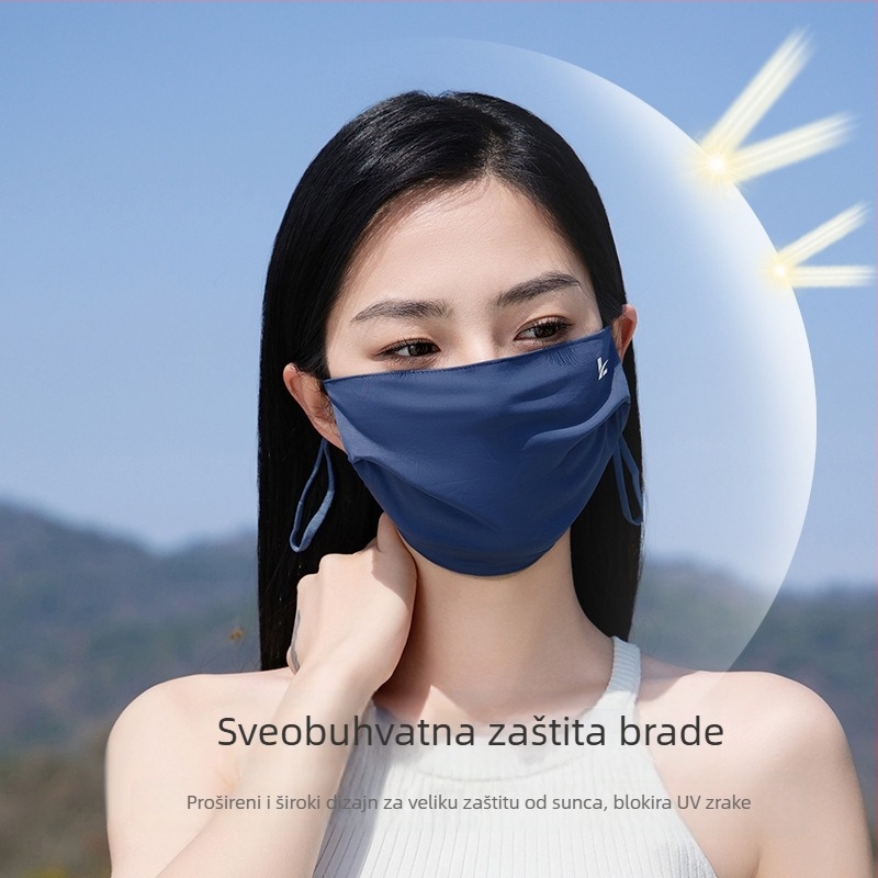 Maska za sunčanje za žene, prozračna, UV zaštita, poluzakrivena, najlon tkanina, 81–95% najlona, univerzalni stil, proljeće 2024