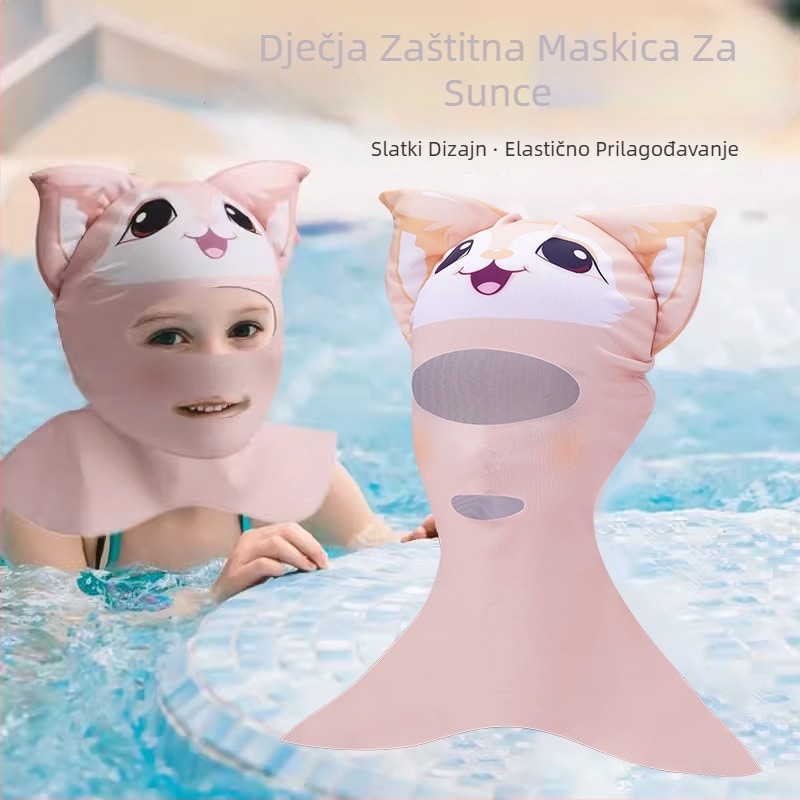 Porodična maska za plivanje s UV zaštitom, otporna na vjetar, zaštita od sunca, protiv insekata, poliester tkanina