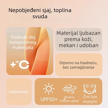 3D maska za lice, UV zaštita, anti-fog za naočale, Ice Silk hlađenje materijal, unisex