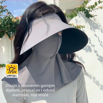 Maska za cijelo lice s UV zaštitom i otpornostima na vjetar, zaštita vrata, za ljeto – vožnja i biciklizam
