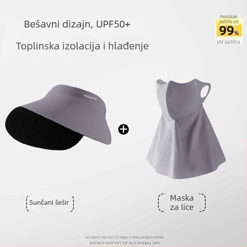 Maska za cijelo lice s UV zaštitom i otpornostima na vjetar, zaštita vrata, za ljeto – vožnja i biciklizam