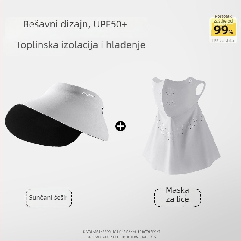 Maska za cijelo lice s UV zaštitom i otpornostima na vjetar, zaštita vrata, za ljeto – vožnja i biciklizam