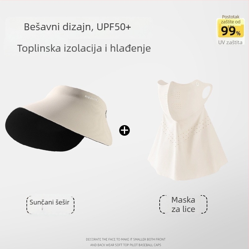 Maska za cijelo lice s UV zaštitom i otpornostima na vjetar, zaštita vrata, za ljeto – vožnja i biciklizam