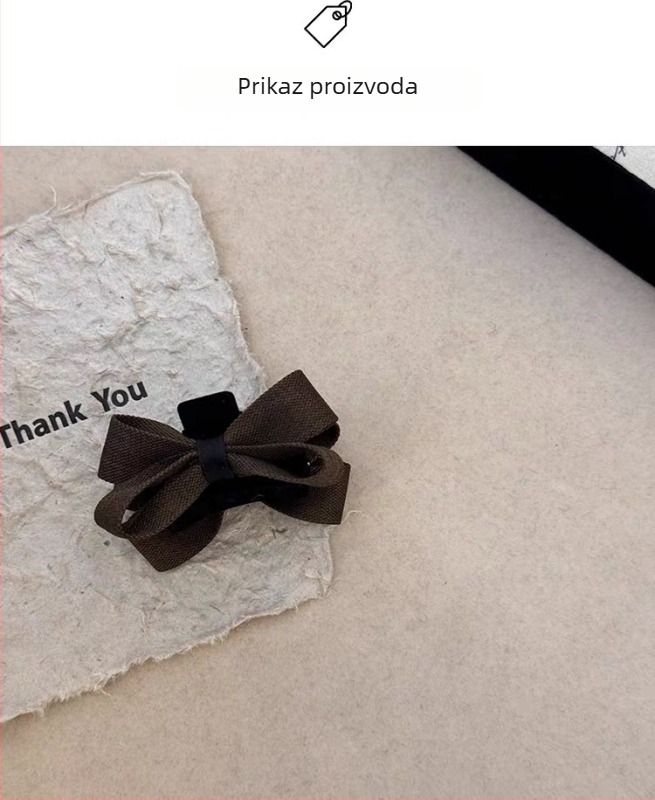 Dječja kopča za kosu s platnenom mašnicom, grip-klip za čelo i bočni pramen, japansko-korejski stil, plastika