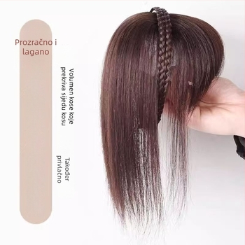 Pura s integriranom trakom za glavu i fringeom, povećava volumen, visokotemperaturna žica, mehanizam, fringe tipa Qi, podrijetlo Henan