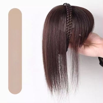 Pura s integriranom trakom za glavu i fringeom, povećava volumen, visokotemperaturna žica, mehanizam, fringe tipa Qi, podrijetlo Henan