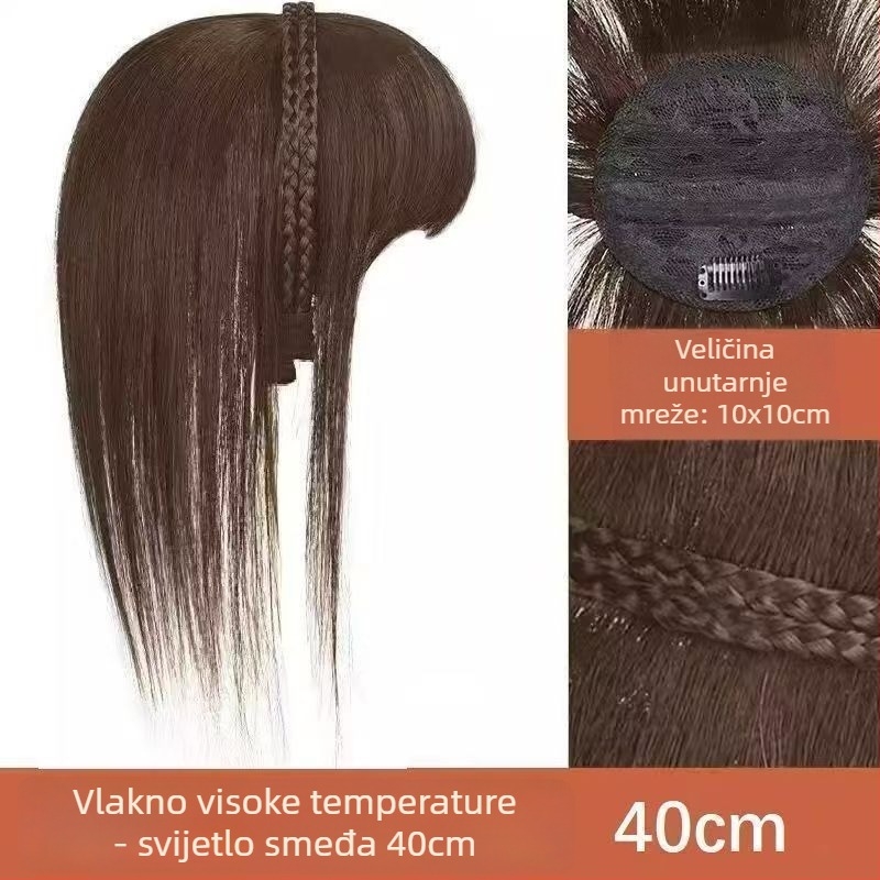 Pura s integriranom trakom za glavu i fringeom, povećava volumen, visokotemperaturna žica, mehanizam, fringe tipa Qi, podrijetlo Henan