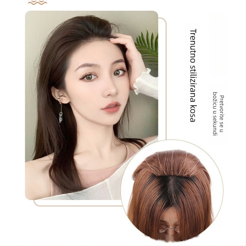 Podložak za periku za volumen, ravna kosa, žica visoke temperature, mehaničko pričvršćivanje, nije pogodno za vruće bojanje