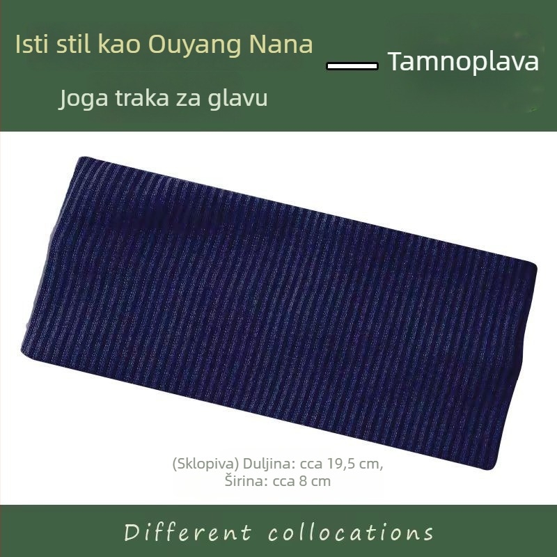 Sportska traka za glavu za fitness i trčanje, upija znoj, unisex, jesen-zima, traka za čelo i kosu za pranje lica