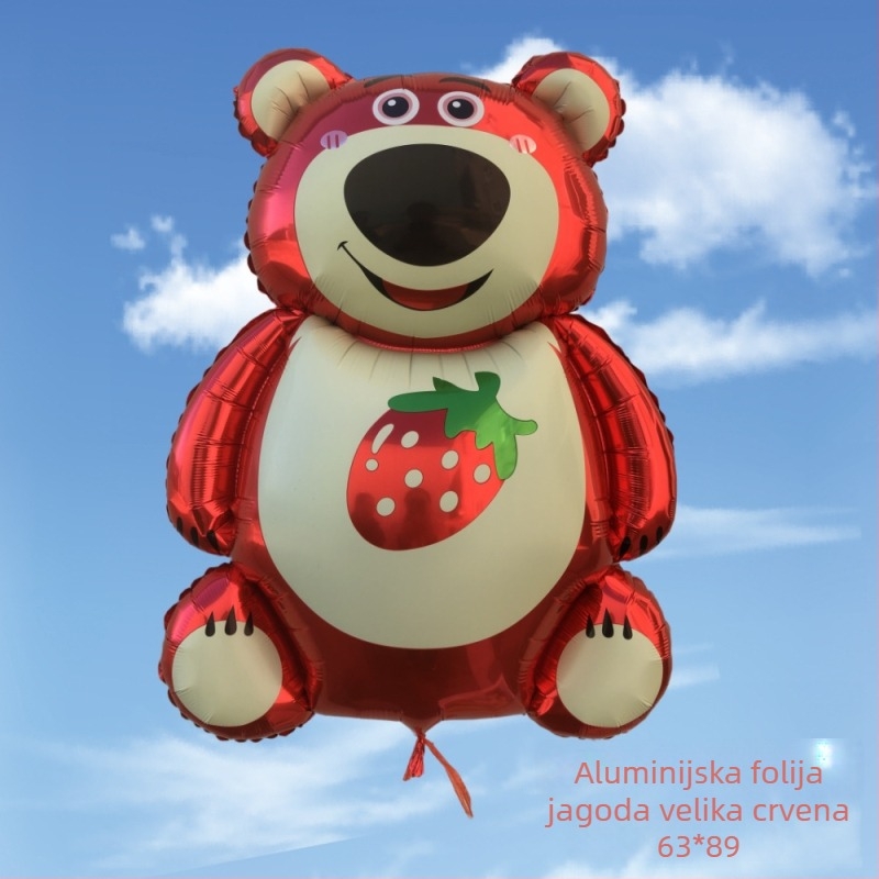 Ruksak od aluminijske folije, ukrasni balon, crtani medvjed motiv