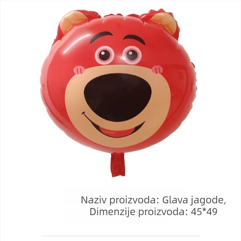 Ruksak od aluminijske folije, ukrasni balon, crtani medvjed motiv