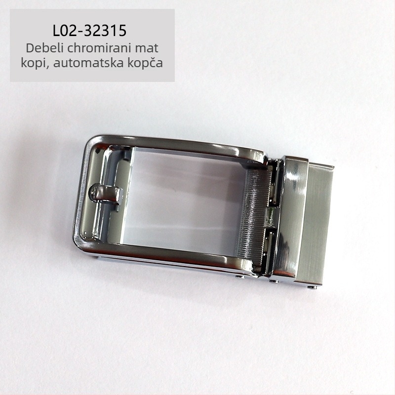Automatska metalna kopča za pojas za muškarce – clip-on, moderan gradski stil, cijele godine, prilagodljiva