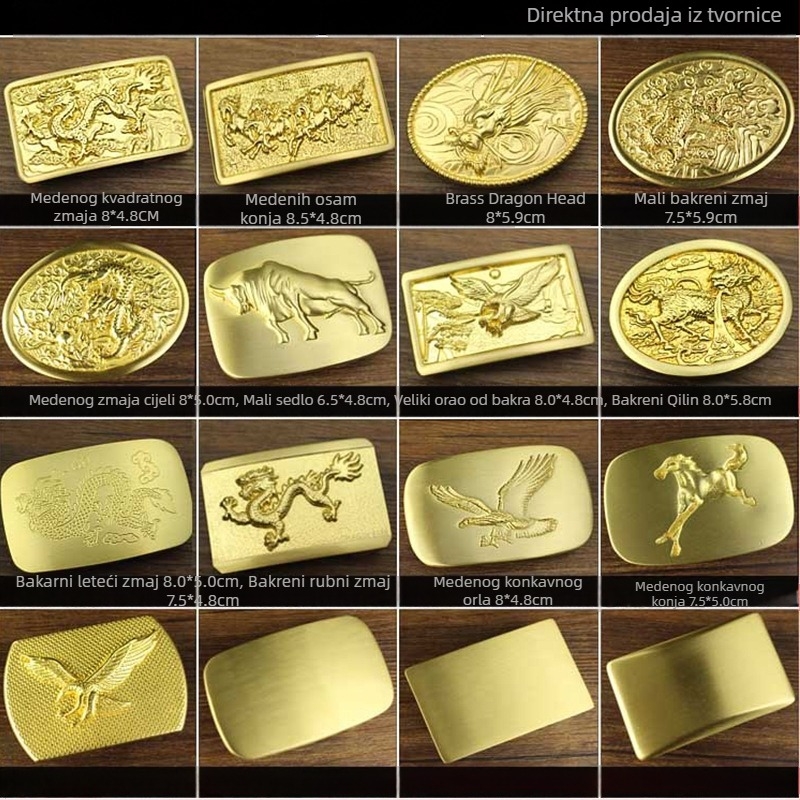 Bakrena kopča za pojas, glatka kopča, klips za pojas, kompatibilno s kožnim pojasima, zimsko izdanje 2021