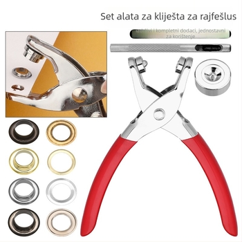 Set alata za ugradnju Eyelet – Ym set očiju za torbe i odjeću, 100/200 setova