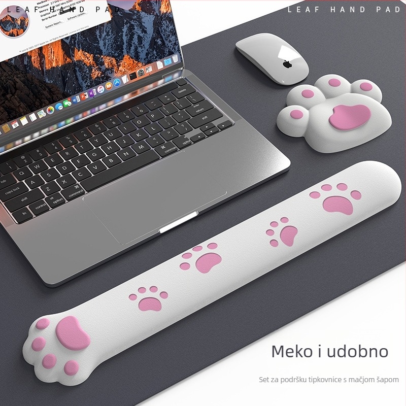 Podložak za zglob miša, mala, smolasta podloga, s remenom za zglob, prilagodljivo