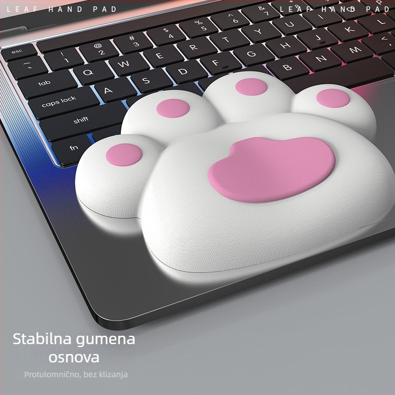 Podložak za zglob miša, mala, smolasta podloga, s remenom za zglob, prilagodljivo