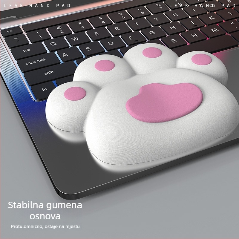 Podložak za zglob miša, mala, smolasta podloga, s remenom za zglob, prilagodljivo