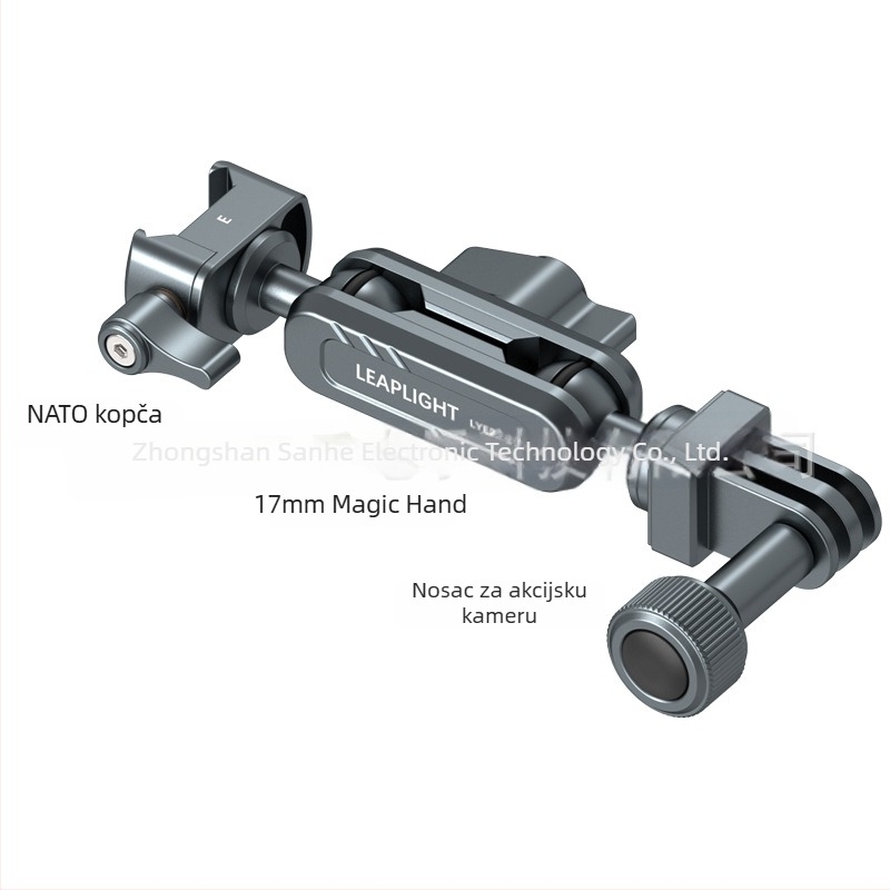 LEAPLIGHT Metalni Čarobni Držač, Proširivi, Univerzalni Stalni Držač za Pametne Telefone, Tablete i Kamere — Legura