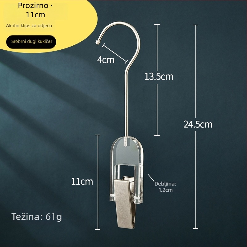 Klip za pohranu – akril, pakiranje 100 kom, stil Light Luxury, 2020