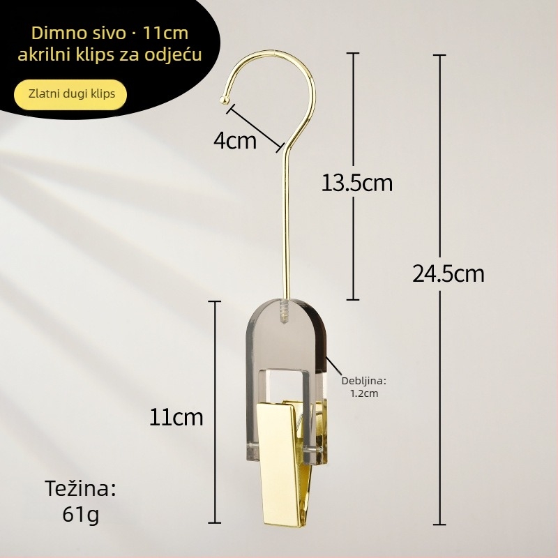 Klip za pohranu – akril, pakiranje 100 kom, stil Light Luxury, 2020