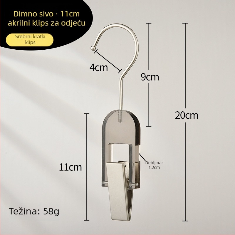 Klip za pohranu – akril, pakiranje 100 kom, stil Light Luxury, 2020