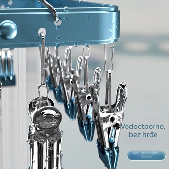 Klip za sušenje – Klip od aluminijske legure za čarape s nehrđajućim dijelovima, 50 komada, za donje rublje, čarape, šalice i kravate, branda Heron