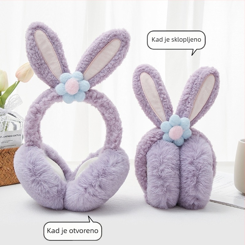 Zimske plišane zaštitne maskice za uši – otporne na vjetar i tople za djevojčice i žene