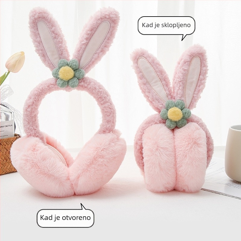 Zimske plišane zaštitne maskice za uši – otporne na vjetar i tople za djevojčice i žene