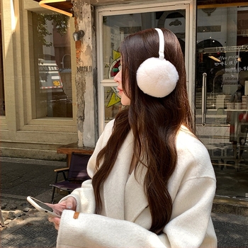 Zimske earmuffs od zečje dlake – topli i otporni na vjetar, unisex, zima/jesen, osnovni/slatki stil