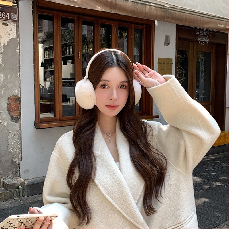 Zimske earmuffs od zečje dlake – topli i otporni na vjetar, unisex, zima/jesen, osnovni/slatki stil