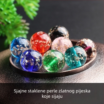 Svijetle staklene perle za DIY nakit, slobodne perle, marka Yujie colored glaze, Proljeće 2021