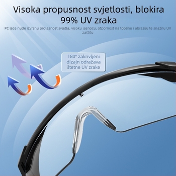 Zaštitne naočale Shield SG-60002, polikarbonat, protiv kapljica, zaštita od prašine