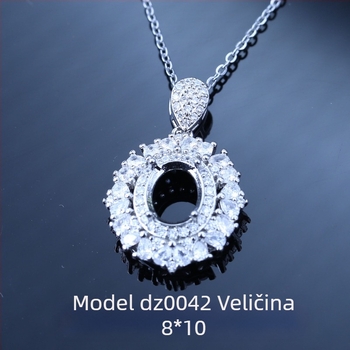 Viseći lanac sa dvanaest znakova zodijaka, prazan privjesak, 10×10 mm, novi model